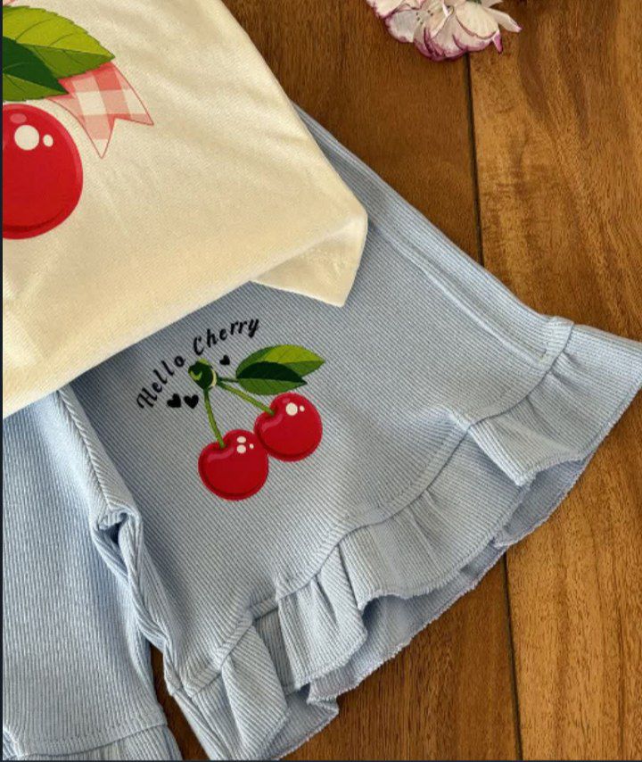 تاپ وشلوارک گیلاس 🍒