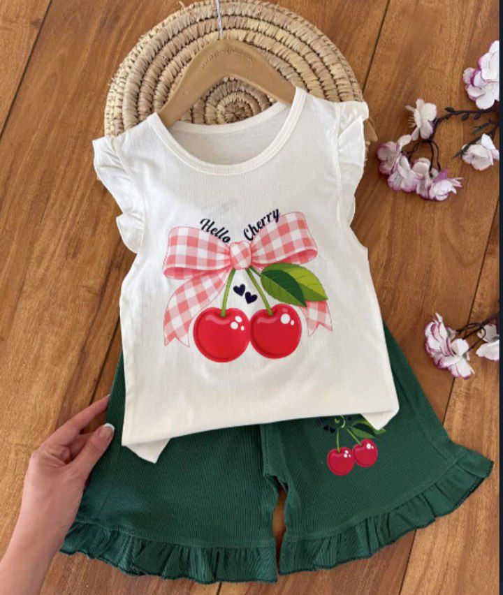 تاپ وشلوارک گیلاس 🍒