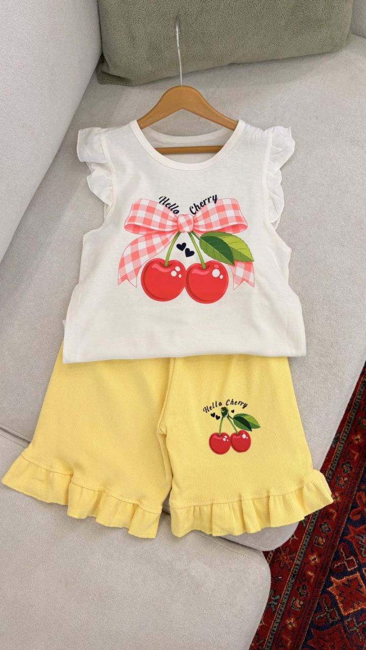 تاپ وشلوارک گیلاس 🍒