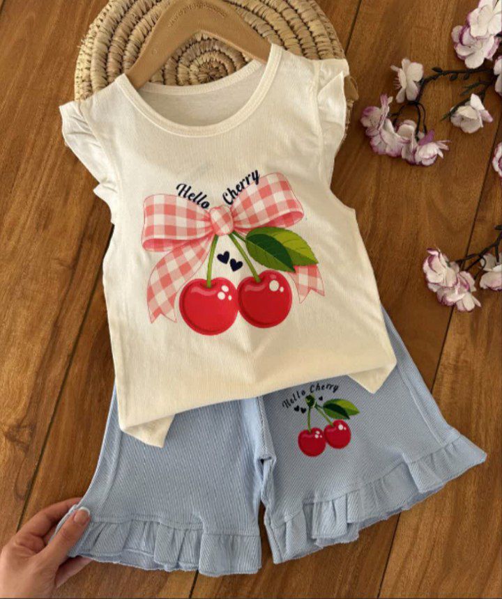 تاپ وشلوارک گیلاس 🍒