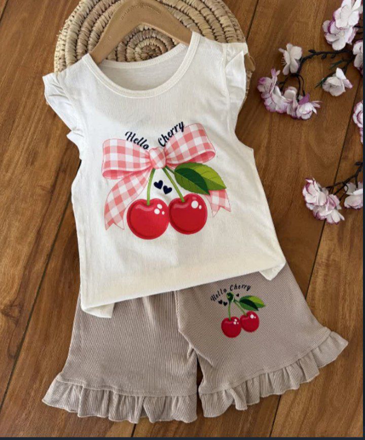 تاپ وشلوارک گیلاس 🍒